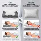 Zoned Butterfly Cervical Pillow